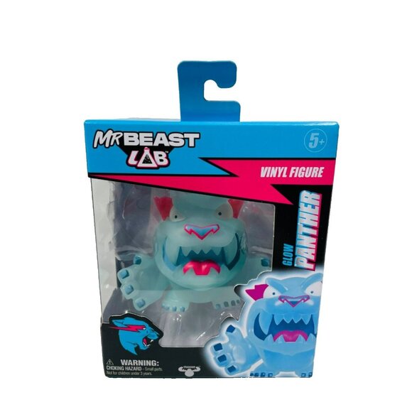 MR BEAST Lab GLOW PANTHER Vinyl Figure 3.5" Glow In The Dark - Picture 9 of 10